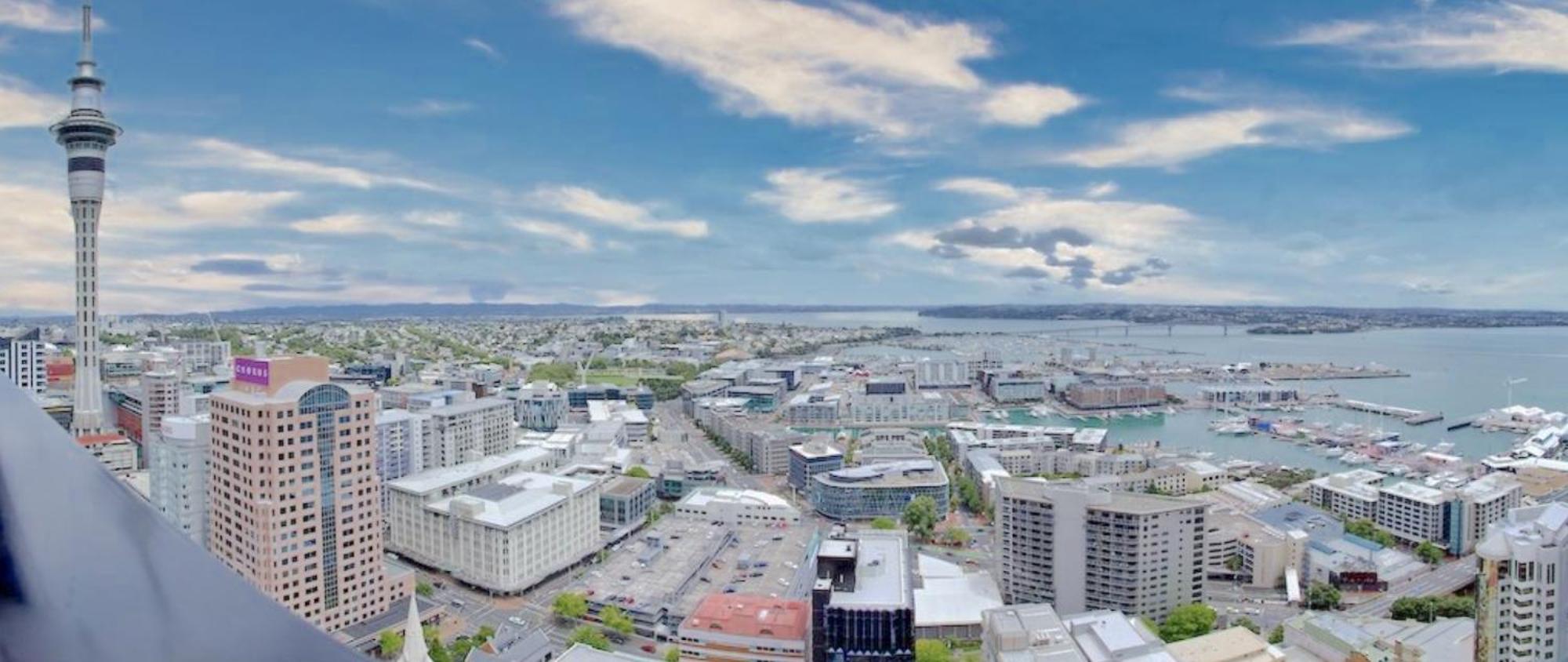 Top Floor Harbour View And Skytower View Apartment In Cbd โอ๊คแลนด์ ภายนอก รูปภาพ