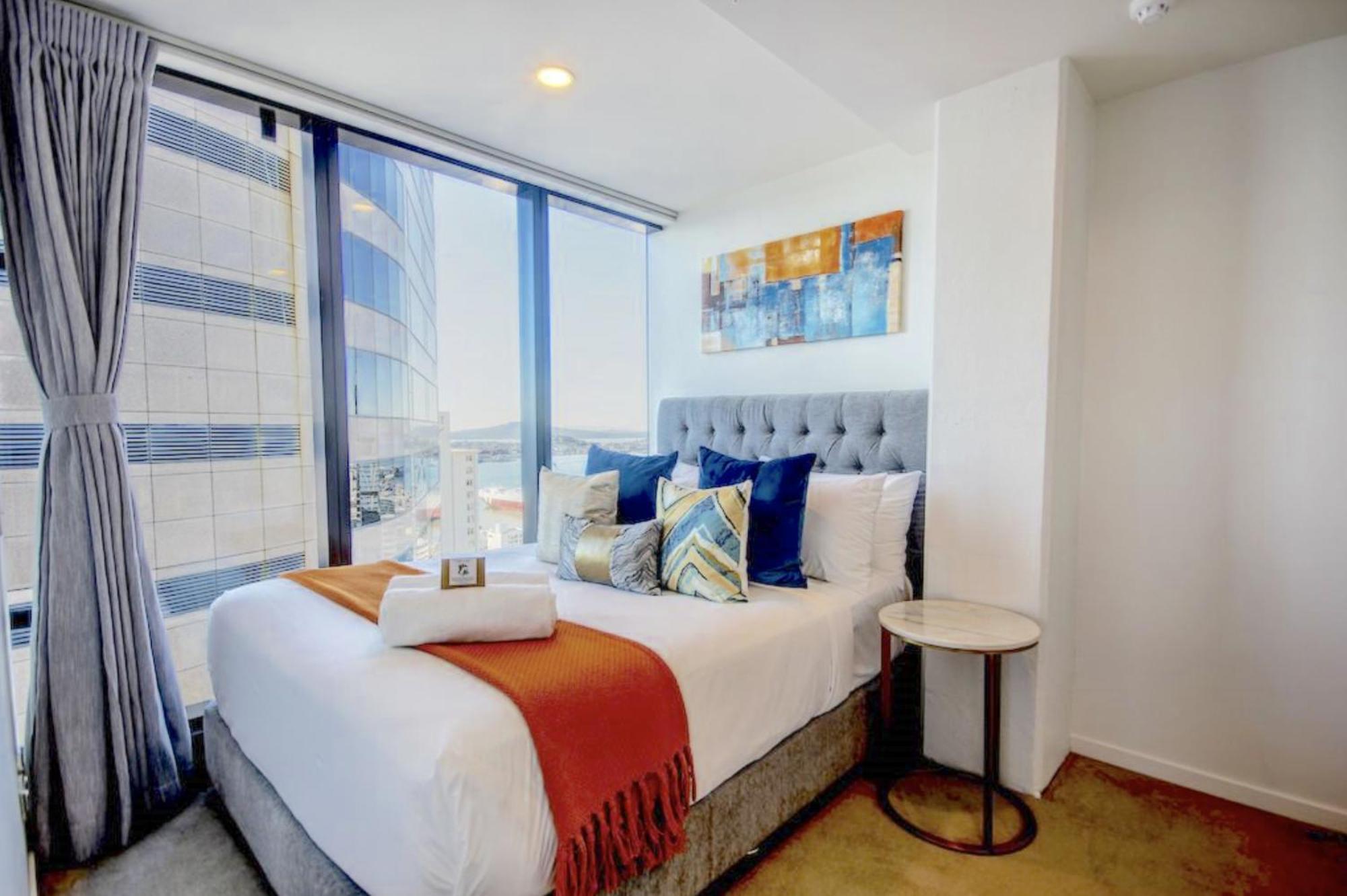 Top Floor Harbour View And Skytower View Apartment In Cbd โอ๊คแลนด์ ภายนอก รูปภาพ